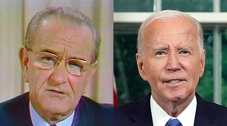 Biden's withdrawal from the race has echoes of LBJ