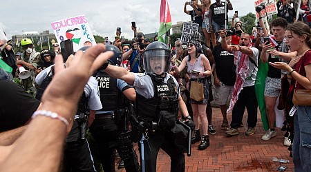 Scenes From D.C. of the Protests and Clashes as Netanyahu Spoke to Congress