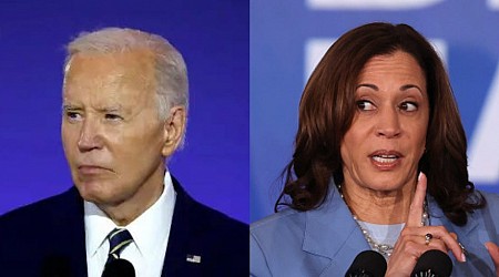 While Biden fumbles at the podium, Kamala Harris is doing her best at playing presidential