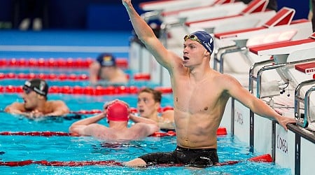 Longtime Phelps coach Bob Bowman was in tears watching new star pupil Leon Marchand win gold