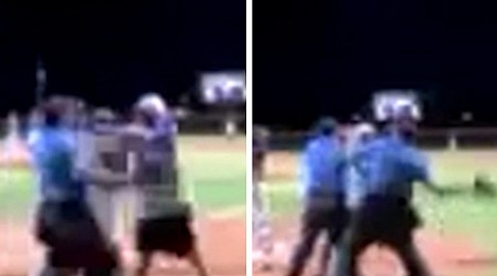 Little League Baseball Ump Beats Coach With Mask In Wild Fight