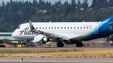 Alaska Airlines plane makes wobbly emergency landing in Portland