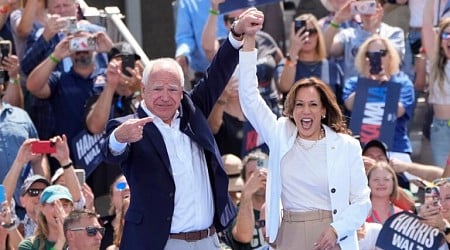 Harris and Walz say they're 'joyful warriors'