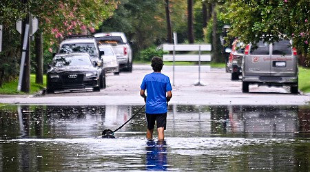 Tropical Storm Debby churns over the Atlantic before making second landfall on East Coast