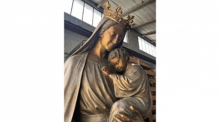 Statue of Mary, baby Jesus installed in downtown KC