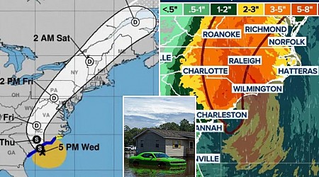 Tropical Storm Debby makes second landfall in South Carolina as dangerous flood threat continues