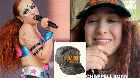 Harris-Walz campaign rips off Chappell Roan for camo hat stunt