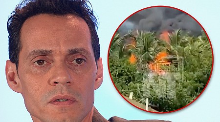 Marc Anthony's Dominican Republic House Catches Fire, Caught on Video