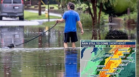 Waterlogged Northeast braces for Debby's wrath as region faces potentially life-threatening flood threat