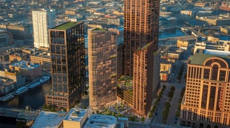 Michael Green Architecture designs world's tallest mass-timber skyscraper for Milwaukee