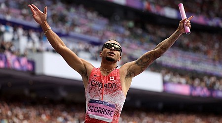 Canada wins men's 4x100 relay at Paris Games; U.S. DQ'd