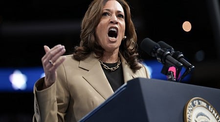 Kamala Harris Pauses Arizona Rally to Talk to Hecklers