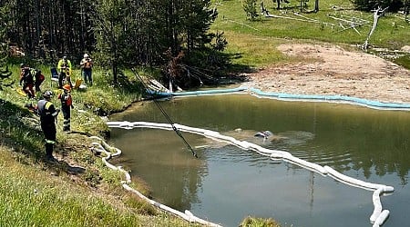 Five hurt after vehicle plunges into Yellowstone geyser