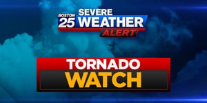 Tornado watch issued for parts of Massachusetts