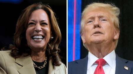 Trump trails Harris by 4 points in 3 key swing states: Poll