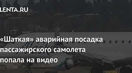 «Шаткая» аварийная посадка пассажирского самолета попала на видео