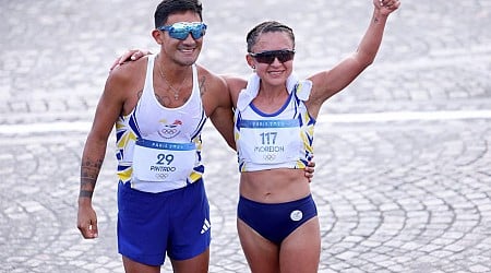 Ecuador gana su segunda medalla en París 2024: Daniel Pintado y Glenda Morejón obtienen la plata en marcha por relevos mixtos