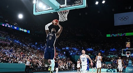 The U.S. men's basketball team topples France to win its fifth straight Olympic gold