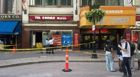 Pedestrian injured in falling debris from sign in Downtown Crossing