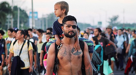 Hundreds of migrants leave southern Mexico on foot in a new caravan headed for the U.S. border