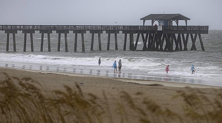 Tropical storm Debby is moving through coastal Georgia