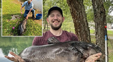 Fishing record set by West Virginia angler who used 3-year-old daughter's $10 pink rod