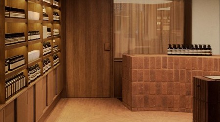 Aesop store interior references Louisiana Museum of Modern Art