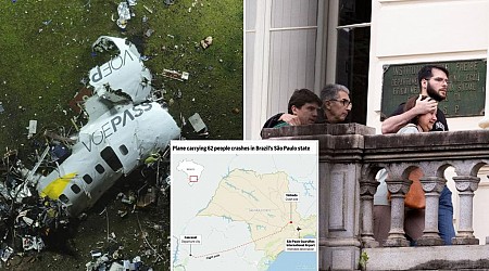 Families of Brazilian plane crash victims gather as experts work to identify the 62 dead