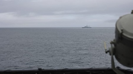 US Coast Guard patrol spots Russian military ship off Alaska islands