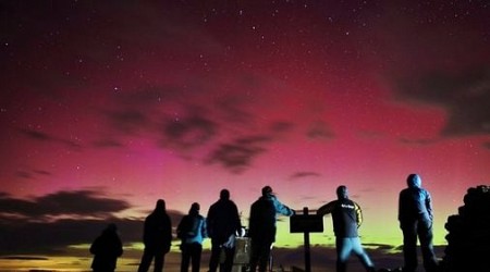 Northern Lights' shimmering glow captured across New England, US