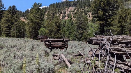 Dry Fork Flume Site in Naples, Utah