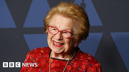 Celebrity sex therapist Dr Ruth Westheimer dies at 96