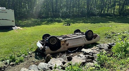 60-year-old dead after convertible flips during Preston crash