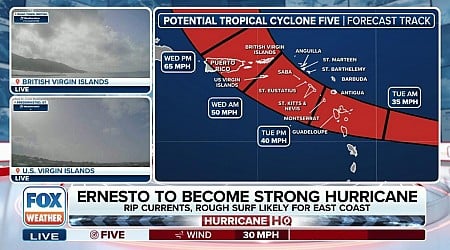 Tropical Storm Warnings issued as future Ernesto continues on path toward Caribbean