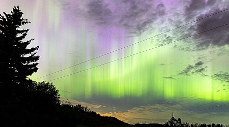 Northern lights delight as 'cannibal' solar storm triggers auroras across US and Canada (photos)