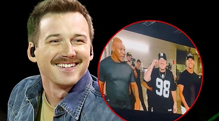 Morgan Wallen Walks Out with Tom Brady and Mike Tyson at Vegas Concert