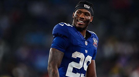 Giants rookie RB Tyrone Tracy carted off in air cast after non-contact injury, per report