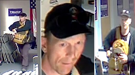 Trump campaign office break-in sparks suspect search in Virginia