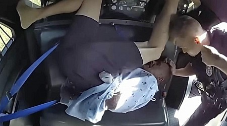 Arkansas police officer seen on video beating handcuffed inmate in back of patrol car fired