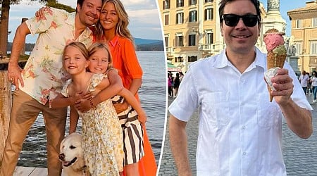 Jimmy Fallon shares rare family photo with wife Nancy Juvonen, daughters on vacation