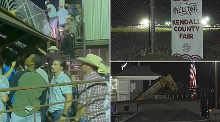 Cause probed in partial collapse of bleachers that injured 12 at a Texas rodeo arena