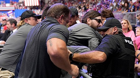 Man arrested at Trump rally in Pennsylvania wanted to hang a protest banner, police say