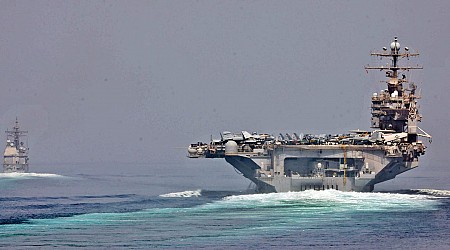 A US Navy carrier strike group equipped with F-35 stealth fighters is rushing to the Middle East along with a submarine packed with Tomahawk missiles