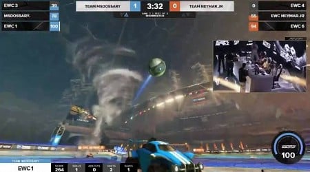 Neymar Jr muestra sus habilidades jugando Rocket League en la Esports World Cup