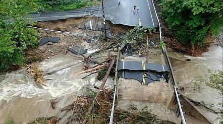 Watch: Drone videos show catastrophic damage from Connecticut's deadly flash flooding in Oxford