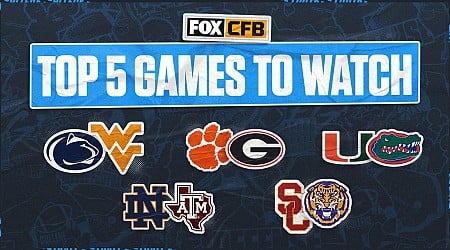 College football Week 1 preview: Top 5 games to kick off a loaded weekend