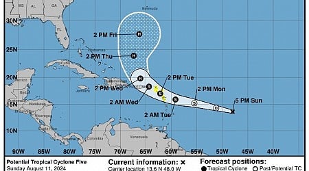 Tropical storm watches issued for Caribbean-bound system, hurricane center says