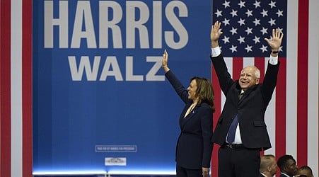 Harris introduces her running mate, 'Coach Walz,' at an energetic Philly rally