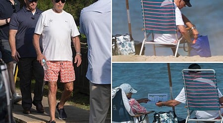 Biden chills on Delaware beach during marathon vacation