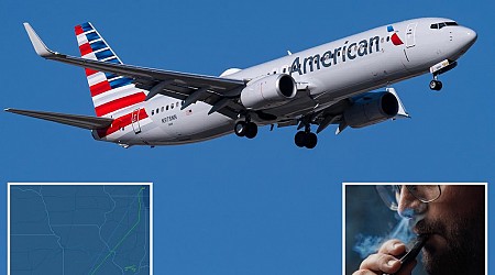 American Airlines flight diverted after first-class passenger starts openly vaping: report